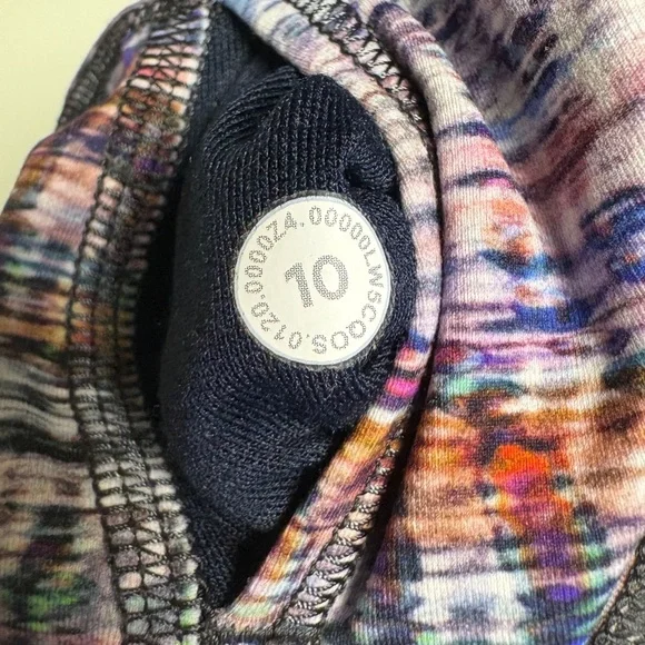 Lululemon Wunder Train High-Rise Tight 25" Digital Oasis White Multi Size - Picture 6 of 10